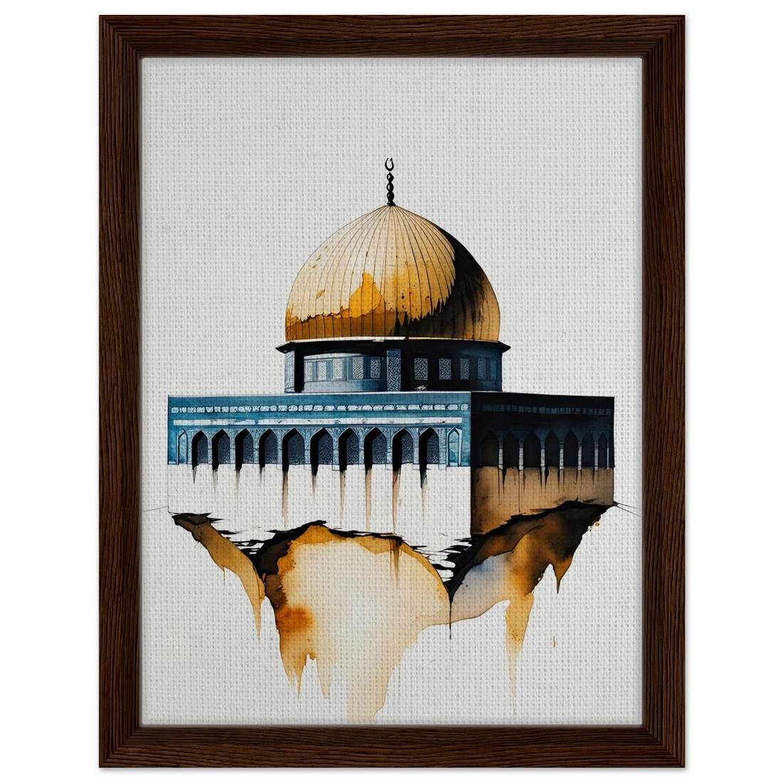 Riwayah art print of the Dome of the Rock in Jerusalem