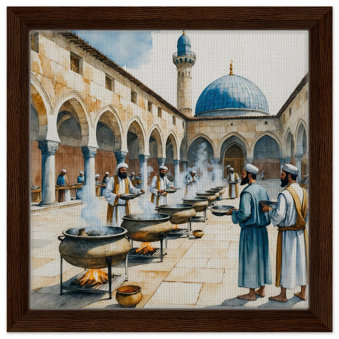 The Ottoman imarets, free soup kitchens, art print by Riwayah