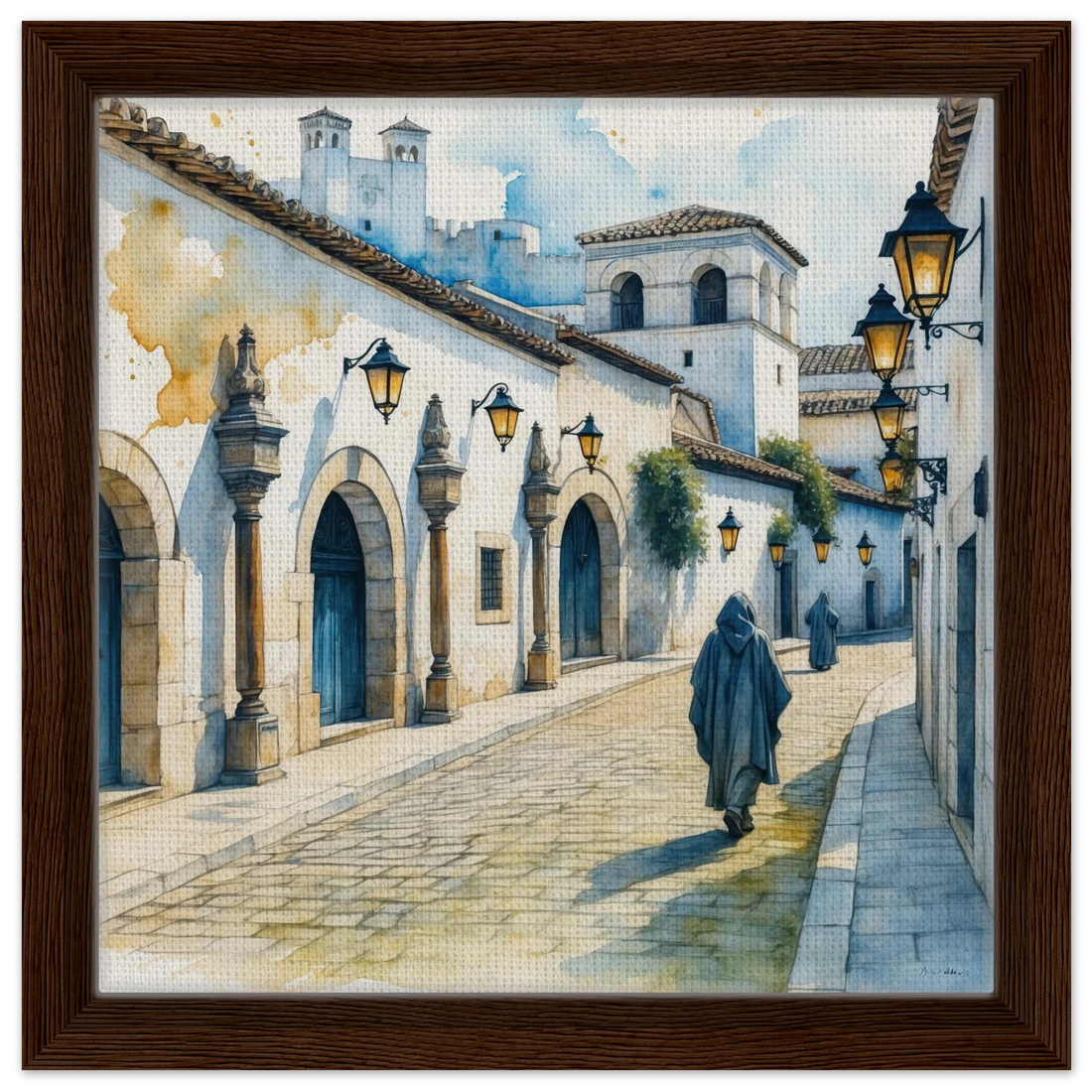 The streets of Cordoba, Andalusian art print by Riwayah