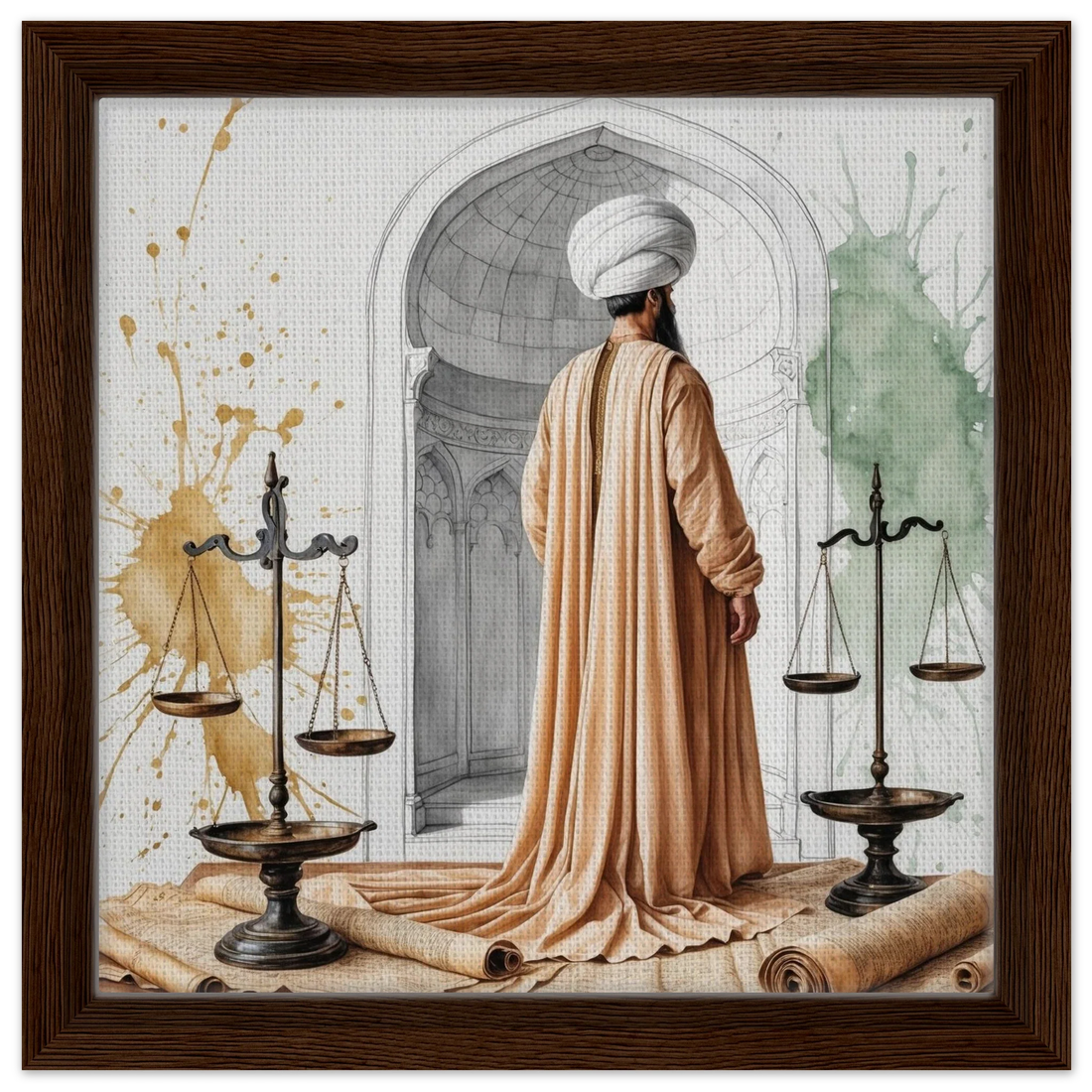 Riwayah art print of Suleiman the Lawgiver and the Kanun