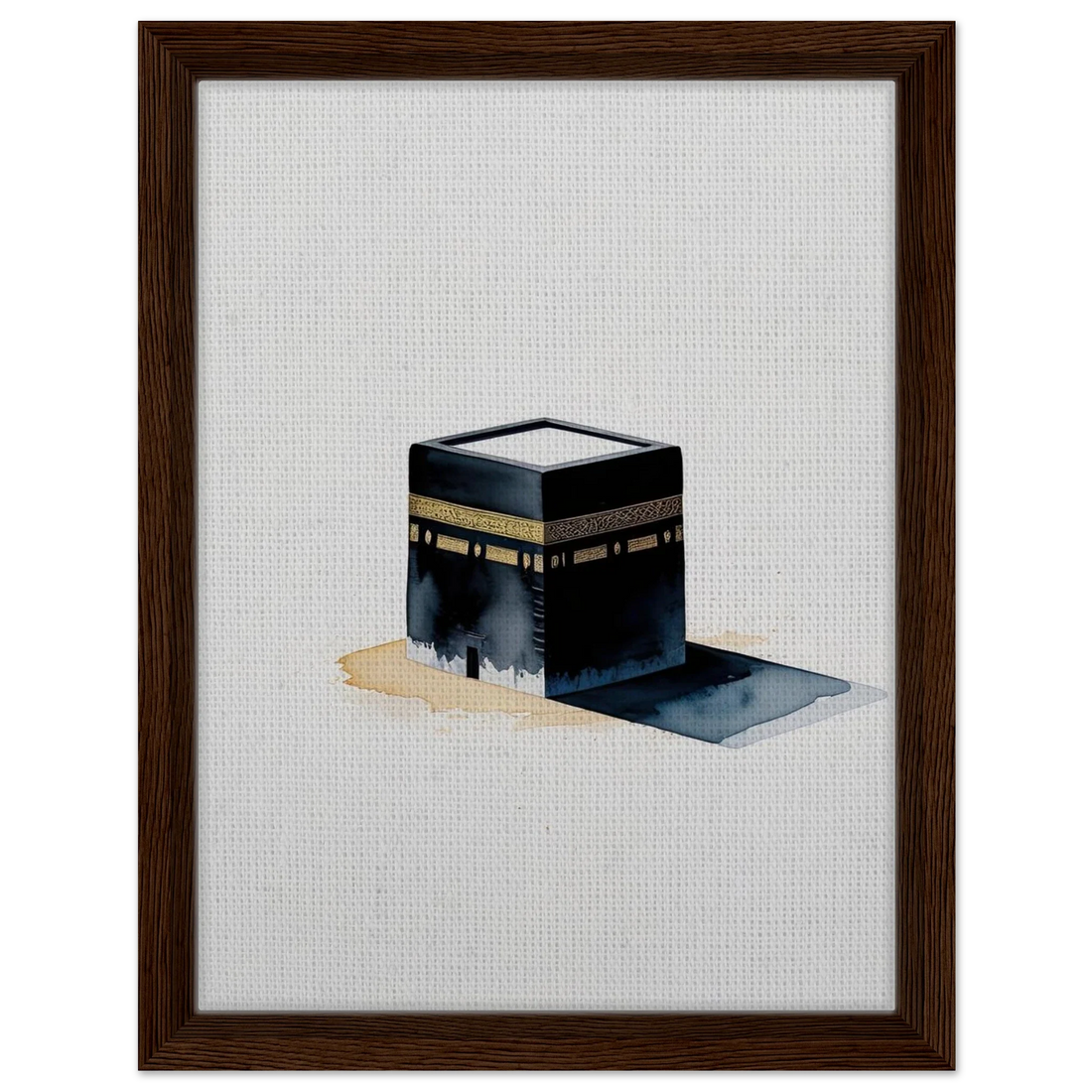 The Kaaba, Al-Bayt al-Haram, Islamic sacred space art print by Riwayah