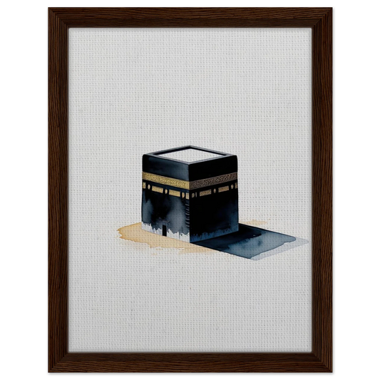 The Kaaba, Al-Bayt al-Haram, Islamic sacred space art print by Riwayah