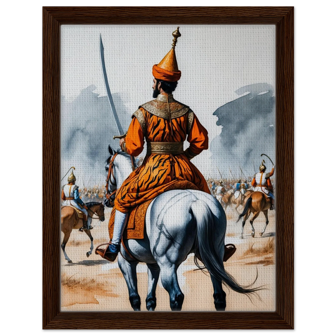 Riwayah art print of Baybars, the slave who became sultan
