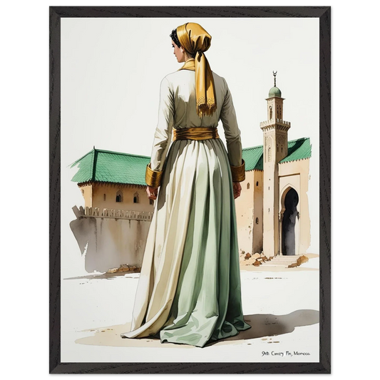 Riwayah art print of Fatima al-Fihri, founder of al-Qarawiyyin
