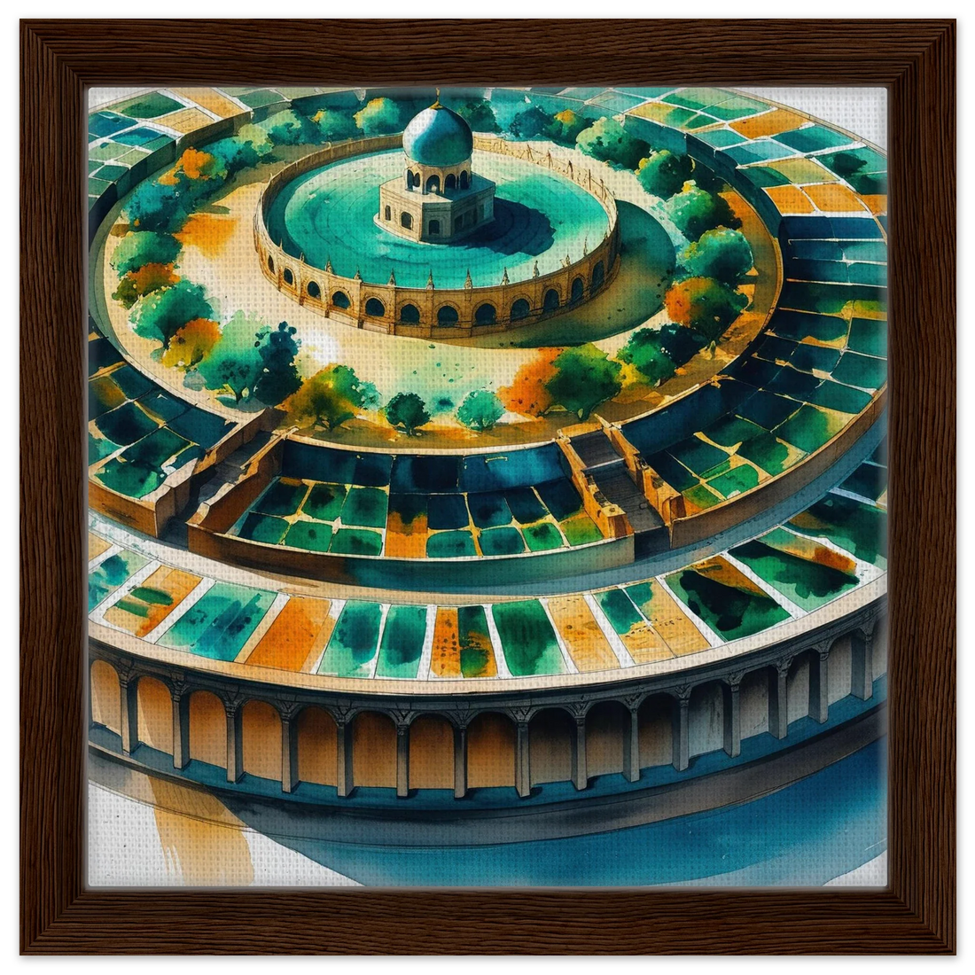 Riwayah art print of the House of Wisdom in Baghdad